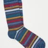 Abe Mens Stripe Socks 1 Pack*FatFace New