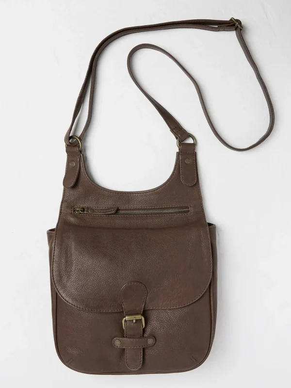 Anna Oiled Leather Crossbody Bag*FatFace Discount