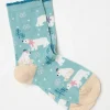 Polar Bear Socks 1 Pack*FatFace Clearance