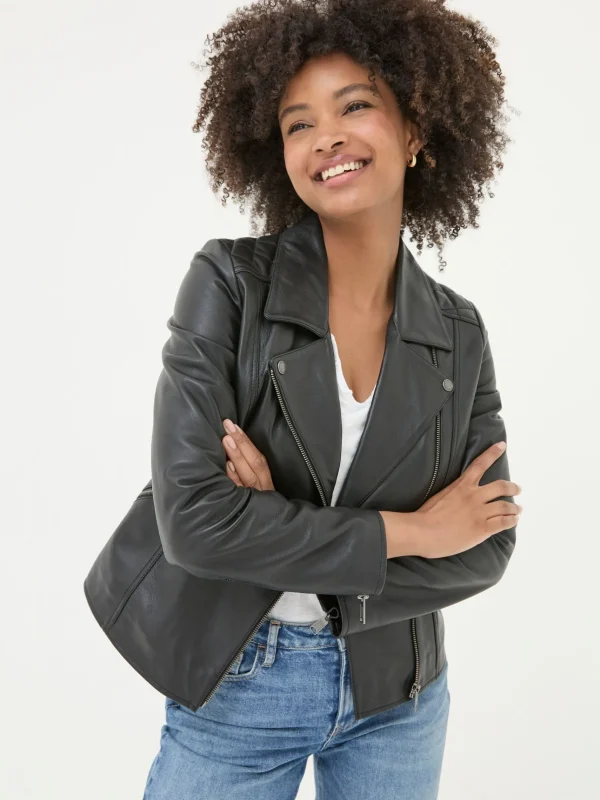 Bethany Quilted Biker Jacket*FatFace Discount