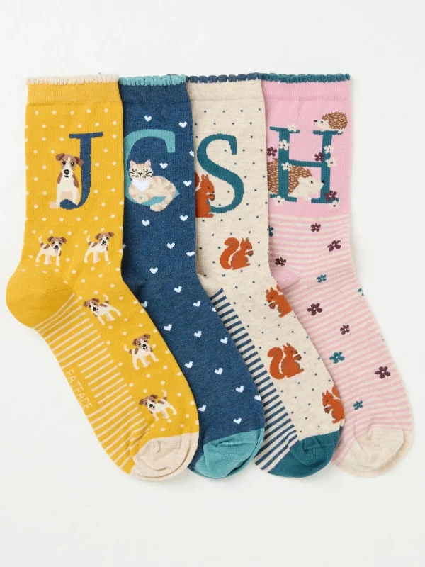 1 Pack Alphabet Socks*FatFace Hot