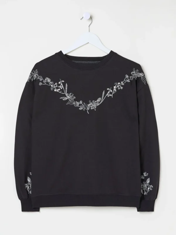 Embroidered Crew Sweat Top*FatFace Sale