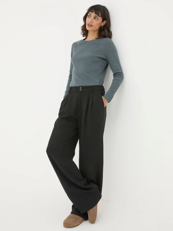 Ginger Wide Leg Drape Trousers*FatFace Sale