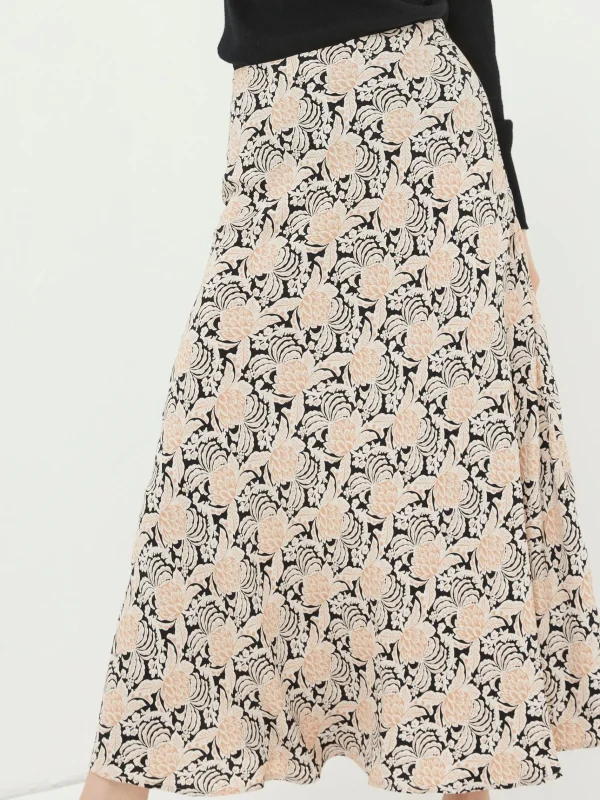 Pat Damask Floral Midi Skirt*FatFace Sale