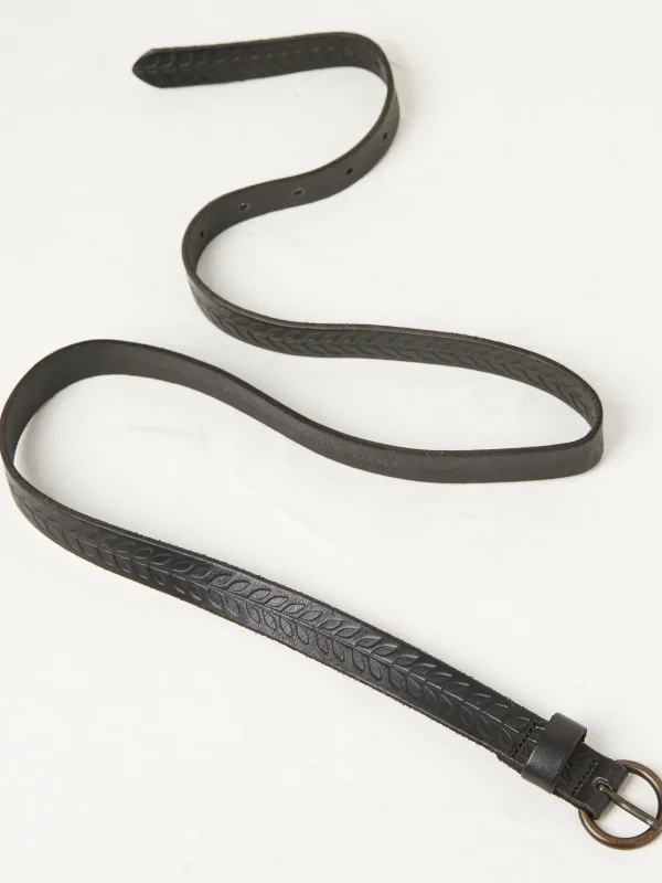 Skinny Embossed Belt*FatFace Sale