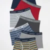 Stripe Boxers 7 Pack*FatFace Cheap