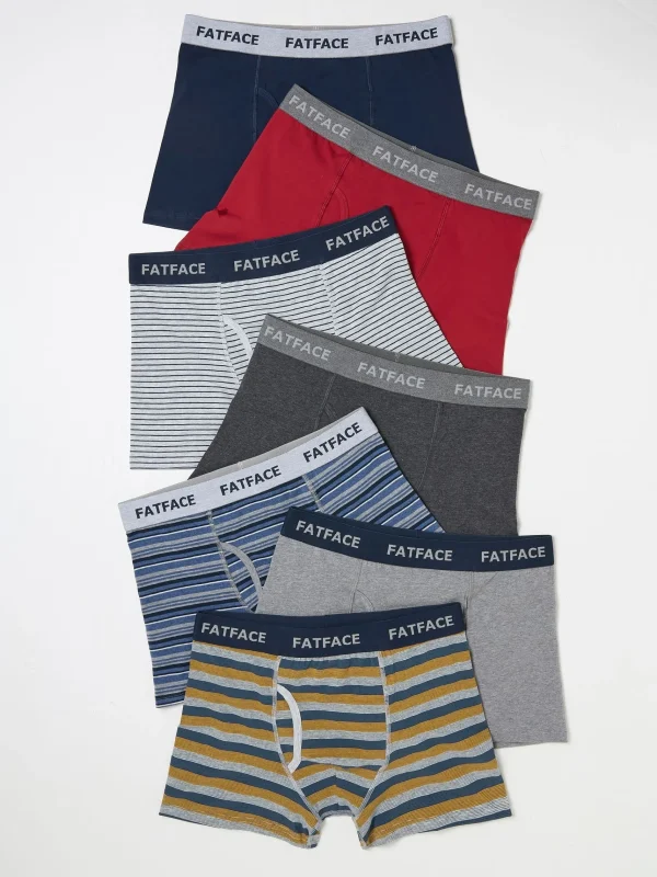 Stripe Boxers 7 Pack*FatFace Cheap