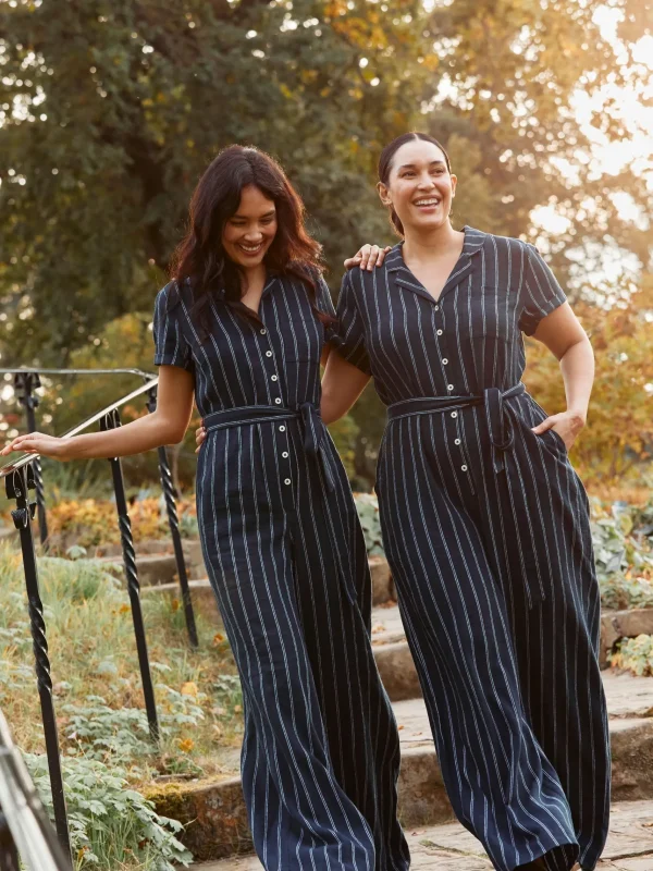 Acre Stripe Linen Blend Jumpsuit*FatFace Best