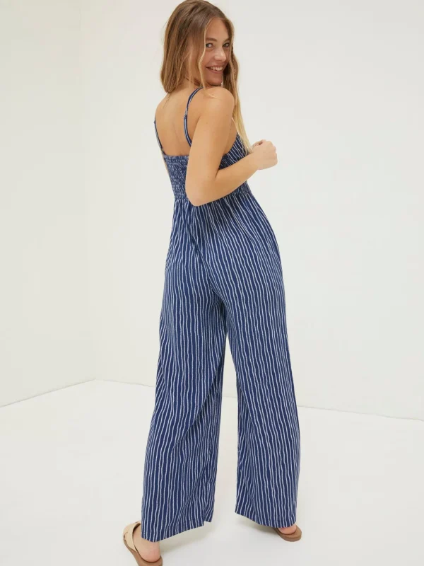 Alex Twist Stripe Jumpsuit*FatFace Hot