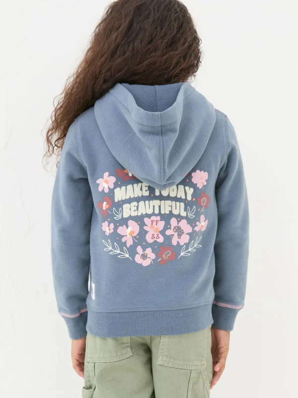 Flower Zip Through Hoodie*FatFace Hot