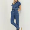 Imogen Short Sleeve Boilersuit*FatFace Clearance