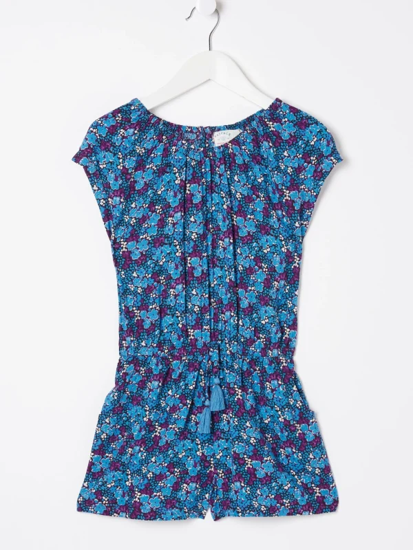 Ink Floral Printed Playsuit*FatFace Sale