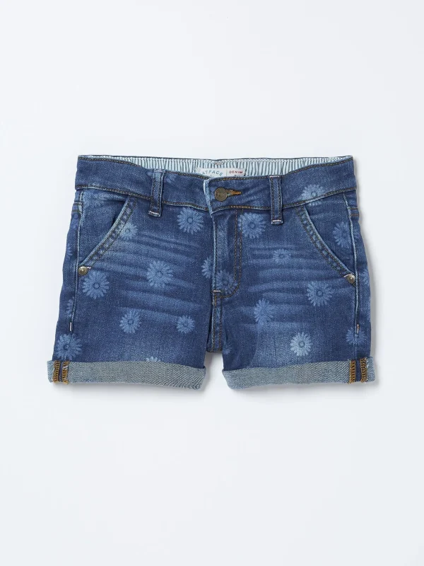 Laser Print Denim Shorts*FatFace Fashion