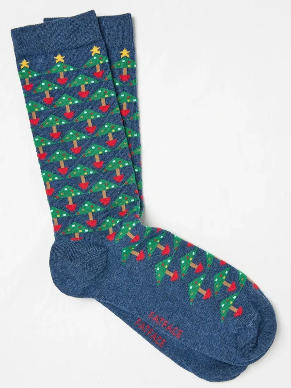 Geo Tree Socks*FatFace Cheap