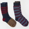 Thermal Stripe Socks 2 Pack*FatFace Hot