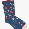 Womens Christmas Baking Socks 1 Pack*FatFace Fashion