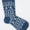 Womens Reindeer Fairisle Pattern Socks 1 Pack*FatFace New