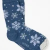 Womens Snowflake Socks 1 Pack*FatFace New