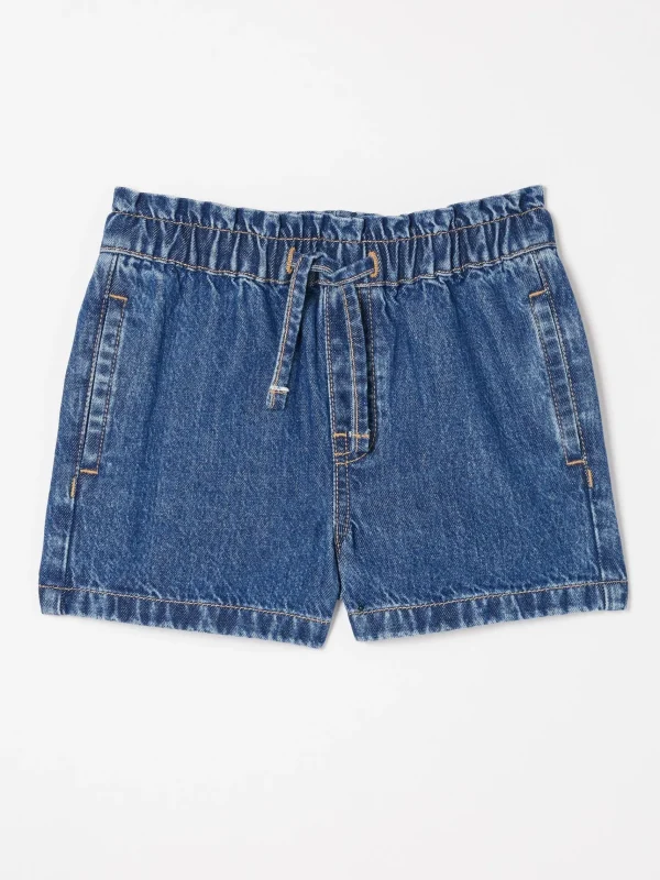 Paperbag Denim Shorts*FatFace Hot