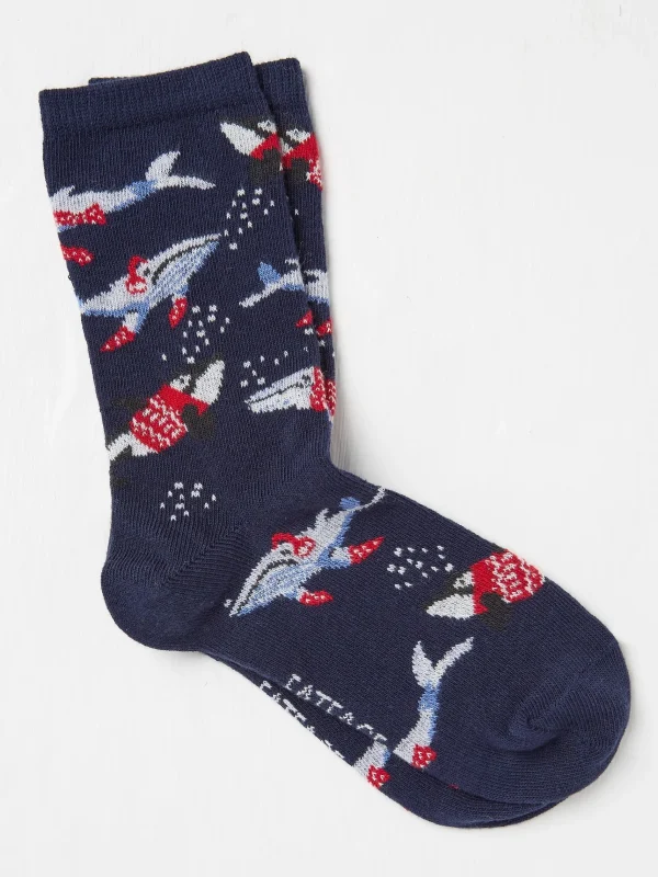 Shelter Wilson The Whale Socks 1 Pack*FatFace Store