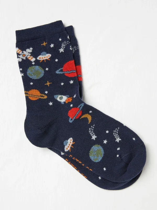 Space Socks 1 Pack*FatFace Clearance