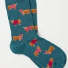 Womens Highland Cow In Jumper Socks 1 Pack*FatFace Online