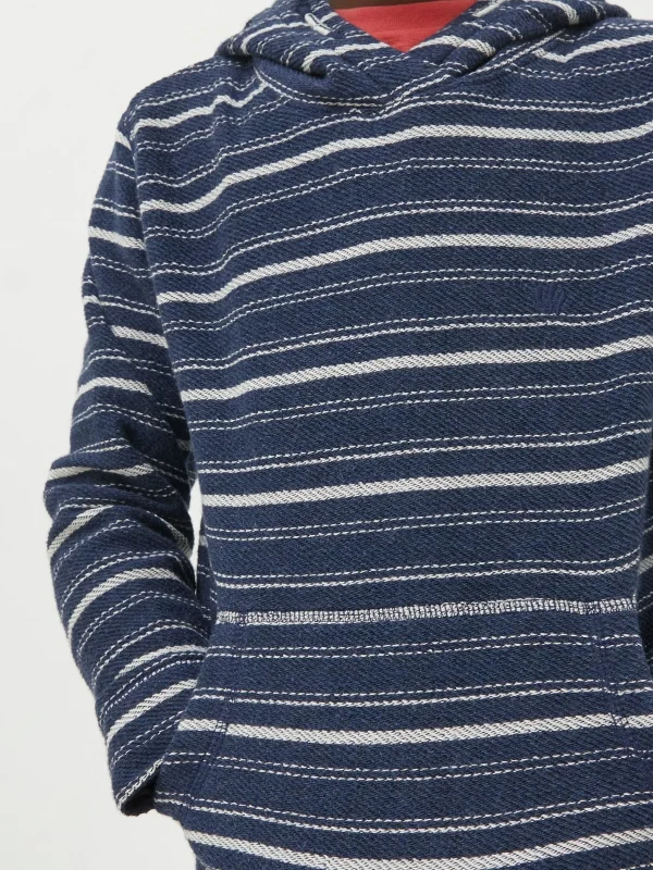 Texture Stripe Popover Hoodie*FatFace Best Sale