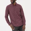 Long Sleeve Vine Print 100% Cotton Shirt*FatFace Shop