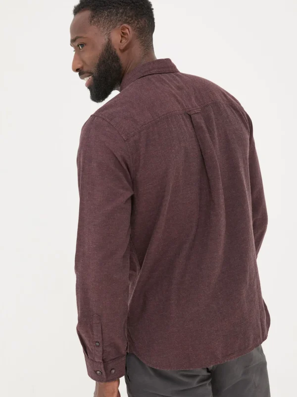 Long Sleeve Oxlow Plain 100% Cotton Shirt*FatFace Online