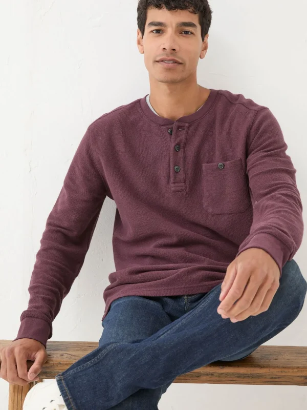 Southbourne Long Sleeve Henley T-Shirt*FatFace Cheap