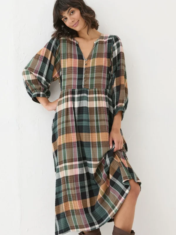 Ceil Check Dress*FatFace Flash Sale