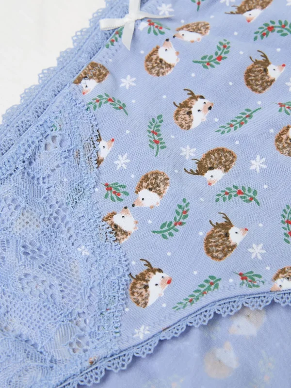 Festive Hedgehog Mini Knickers*FatFace Store