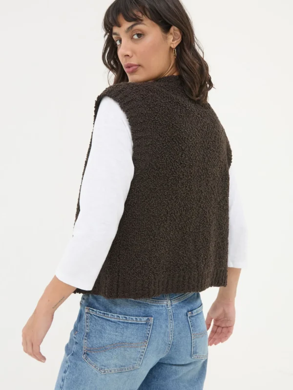 Lena Knitted Waistcoat*FatFace Flash Sale