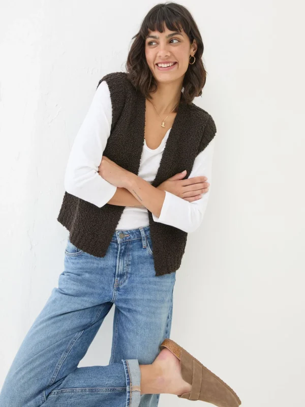 Lena Knitted Waistcoat*FatFace Flash Sale