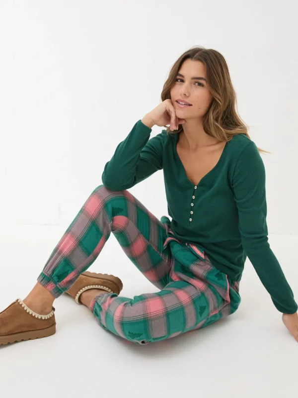 Cora Christmas Tree Jacquard Pyjama Bottoms*FatFace Online