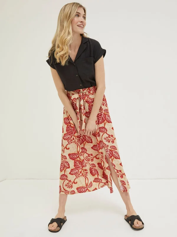 Sascha Vine Floral Midi Skirt*FatFace Online