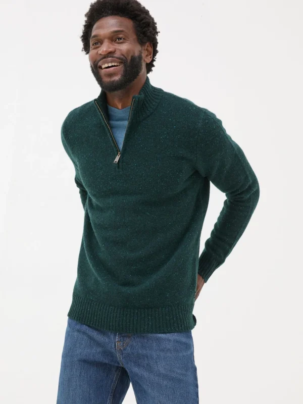 Lambswool Half Neck Jumper*FatFace Cheap