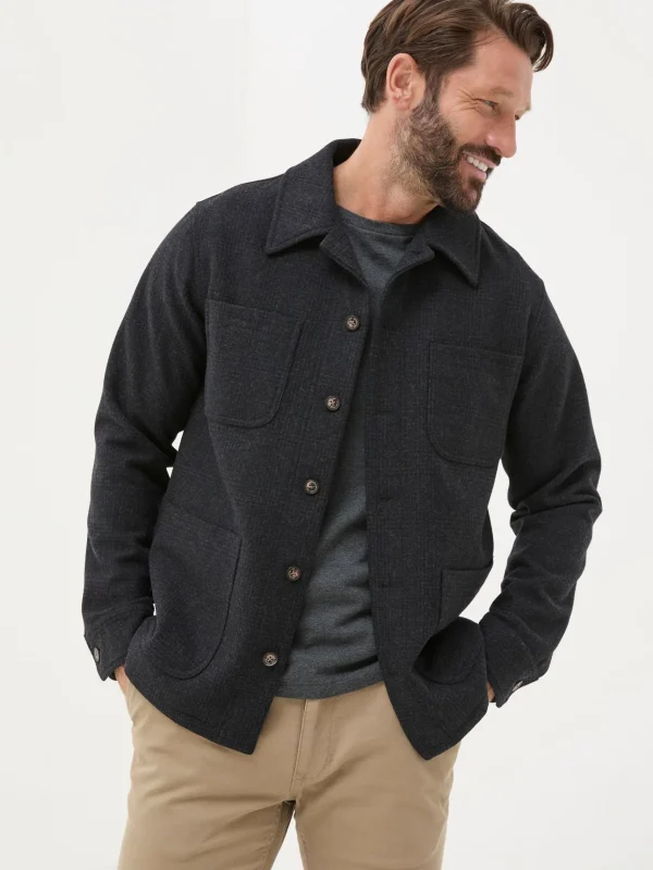 Wool Check Worker Jacket*FatFace Hot