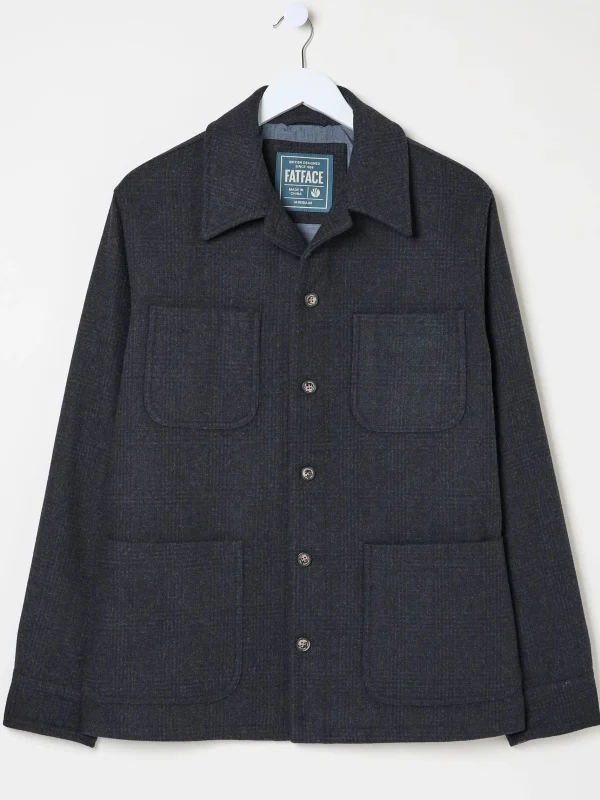 Wool Check Worker Jacket*FatFace Hot