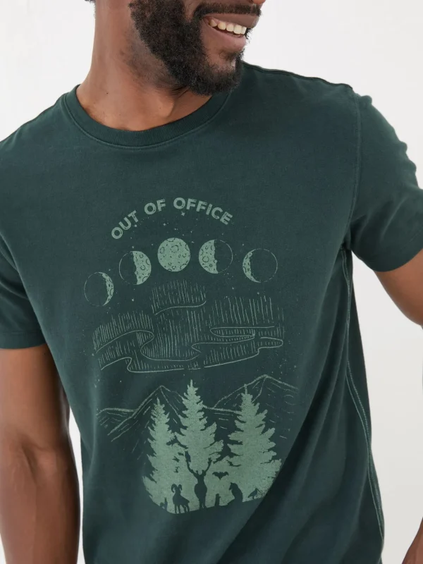 100% Cotton Discover Darkness Out Of Office T-Shirt*FatFace Best