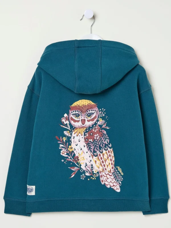 Owl Zip Through Hoodie*FatFace Outlet