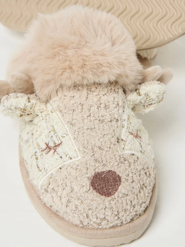 Delilah Deer Slippers*FatFace Hot