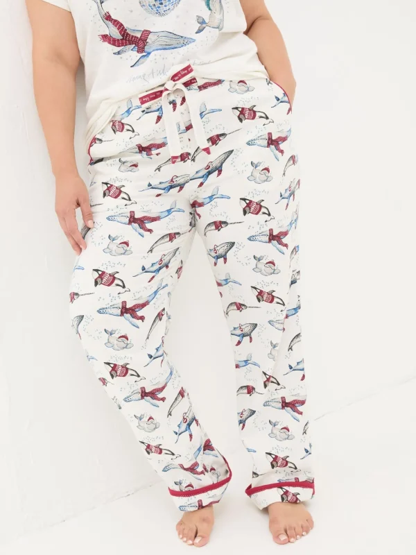 Eva Wilson The Whale Shelter Pyjama Bottoms*FatFace Sale