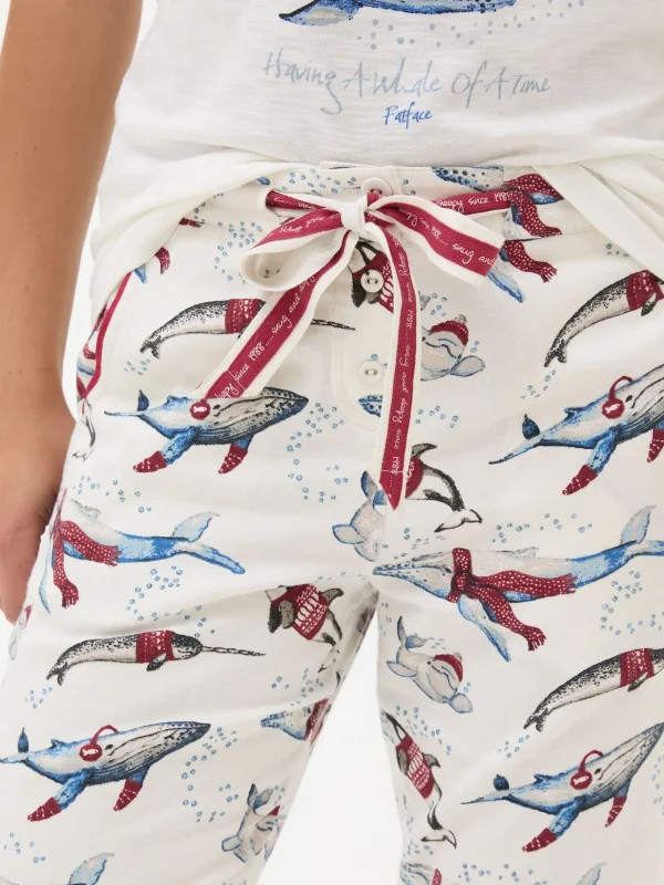 Eva Wilson The Whale Shelter Pyjama Bottoms*FatFace Sale