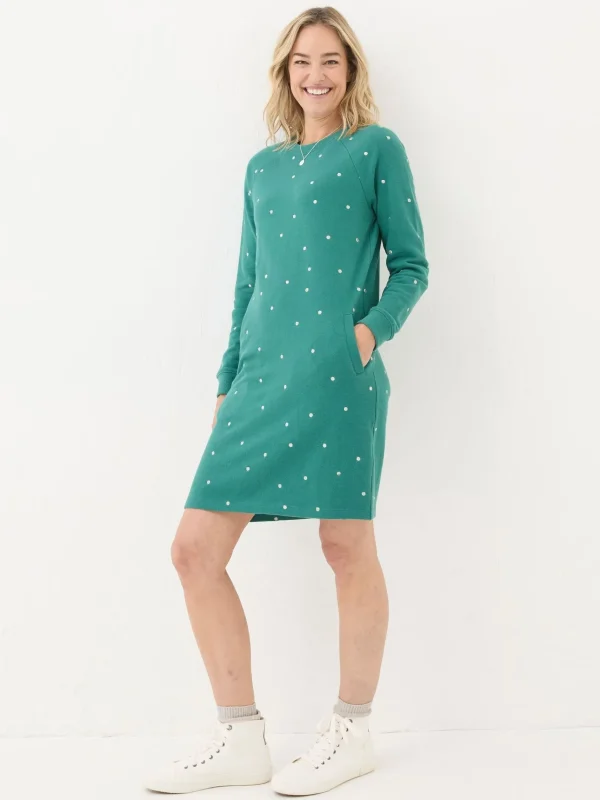 Georgia Embroidered Sweat Dress*FatFace Best Sale