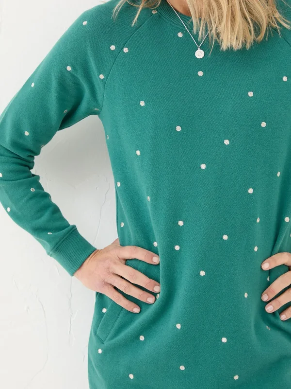 Georgia Embroidered Sweat Dress*FatFace Best Sale