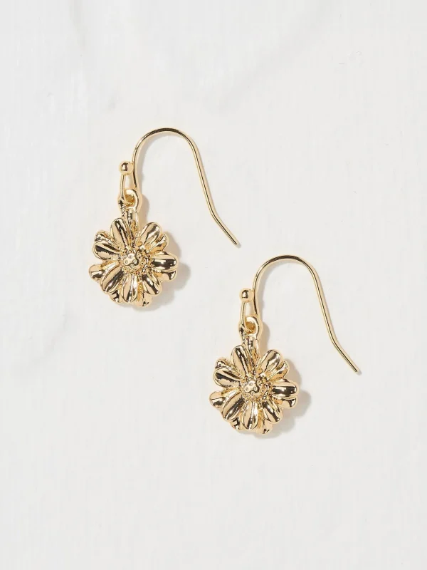 Tone Floral Drop Earrings*FatFace Fashion