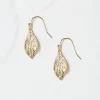 Tone Large Leaf Drop Earrings*FatFace Hot