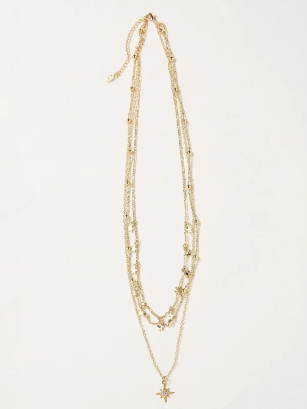 Tone Multi Star Necklace*FatFace Outlet