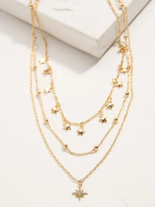 Tone Multi Star Necklace*FatFace Outlet